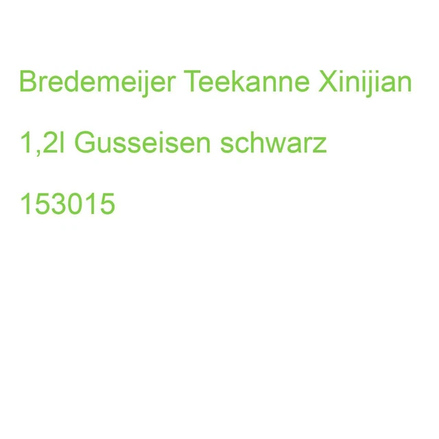 Bredemeijer Teekanne Xinijian 1,2l Gusseisen schwarz 153015 (8720052008930)