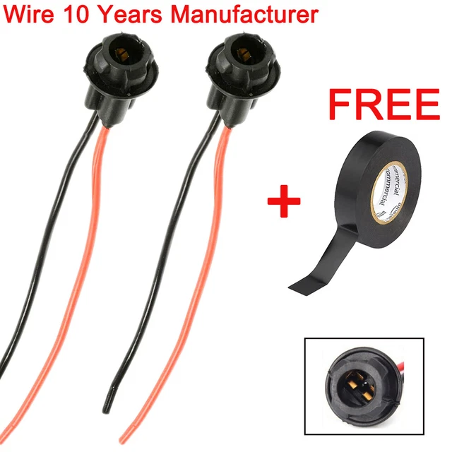 194 Universal Pigtail Wire Female Socket Harness Dashboard Gauge Cluster Plug B