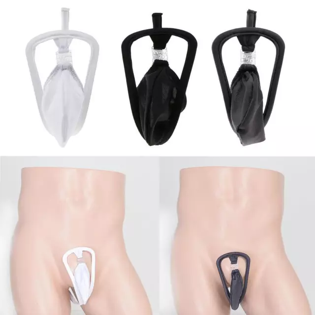 MEN'S SPANDEX POUCH C-string Invisible Thong Underwear Briefs