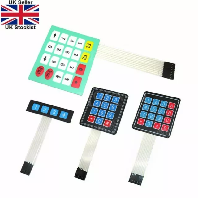 4 12 16 20 Key Membrane Switch Keypad 1x4 3x4 4x4 4*5 Matrix Array keyboard.