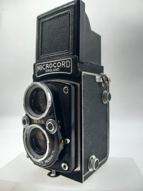 Cámara MICROCORD TLR con lente Ross London 77,5 mm