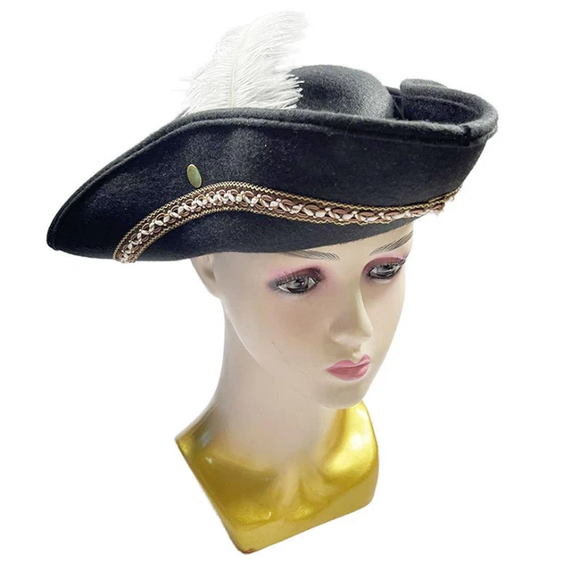 Boland Brown Pirate Hat With Hair Dreadlocks Captain Jack Accessory - 5