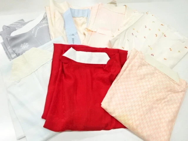 41068# Japanese Kimono / Antique Juban / Set Of 7