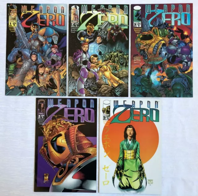 Weapon Zero #1-5 Set Comics Walt Simonson & Benitez Comic (1995)
