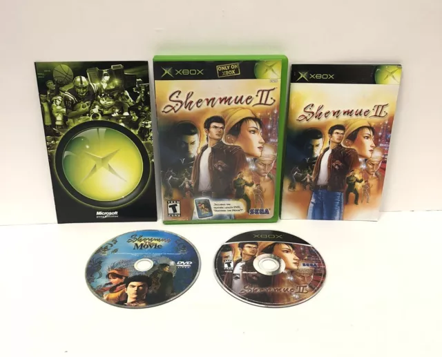 Shenmue 2 II (Microsoft Xbox, 2002) + BONUS DVD [COMPLETE]