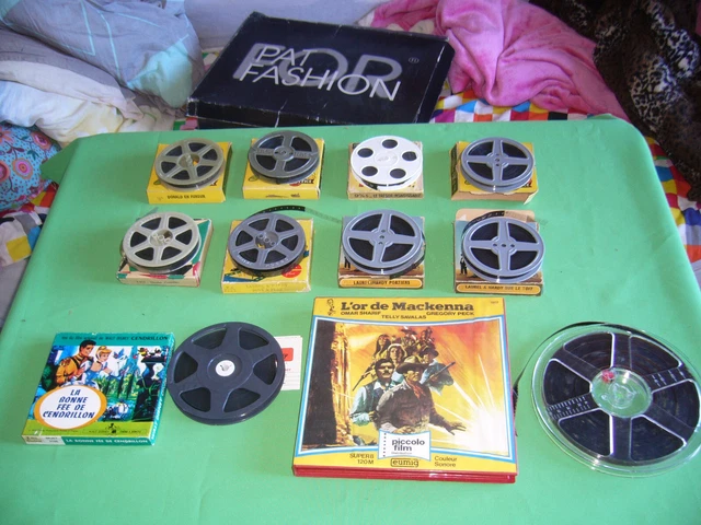 Lot de 10 films super 8/8/9M5 Noir et blanc/couleur Muet/sonore