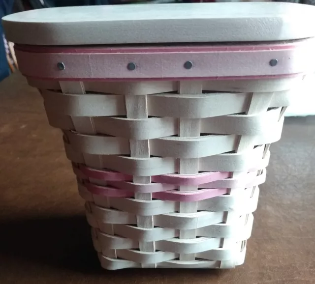 Longaberger 2004 Whitewashed Horizon of Hope Basket with liner