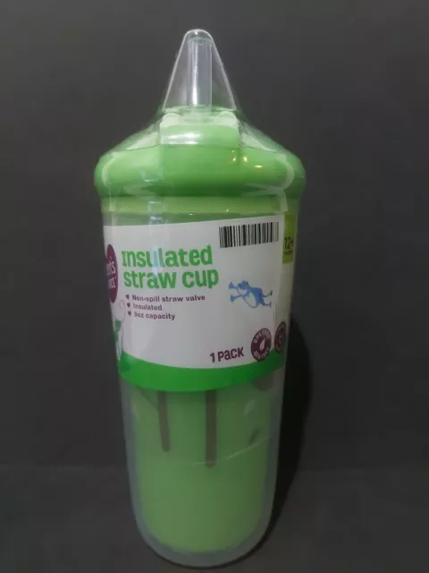 Chicco Flip Top Insulated Straw Cup 12+ Green/Teal