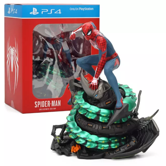 Spider-Man PS4 Game Avenger Statue PVC Model Figure Toy Collect Gift Marvel 18cm