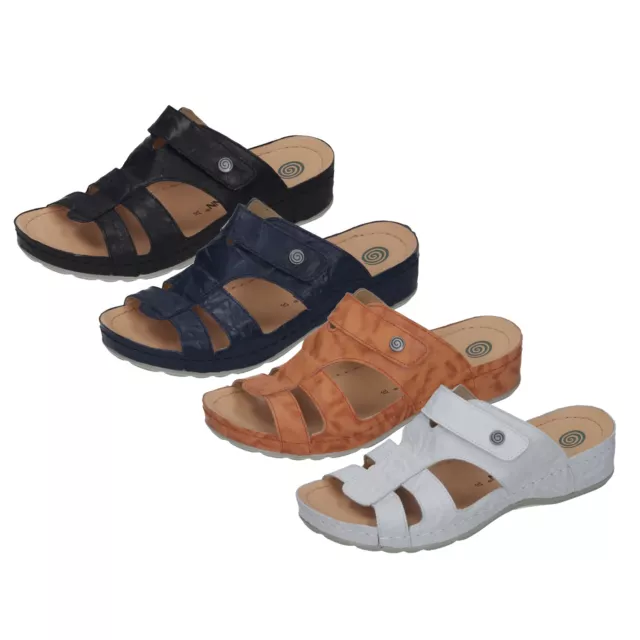 Dr.Brinkmann 701376 Mules Femmes Sabots en Cuir Sandales