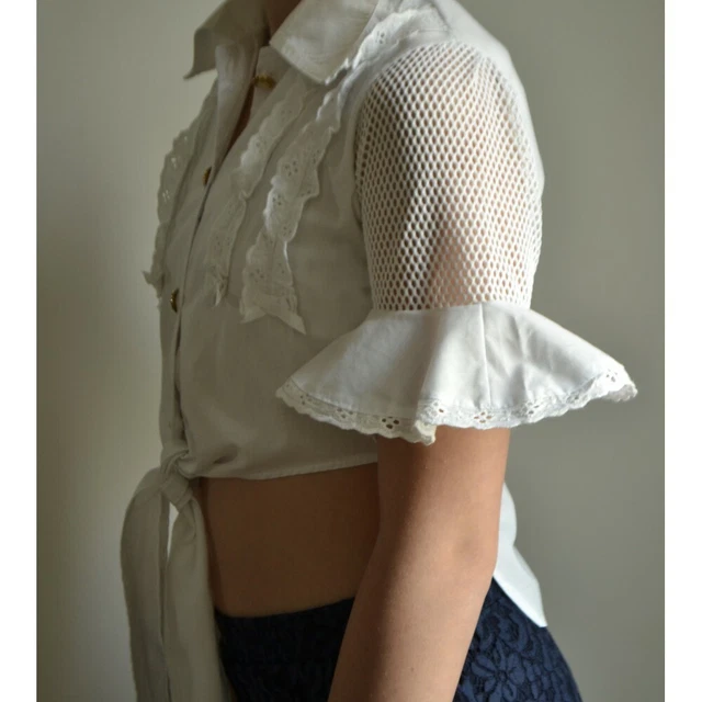 Camicia Bianca Bambina  Tg.6/7 Vinage