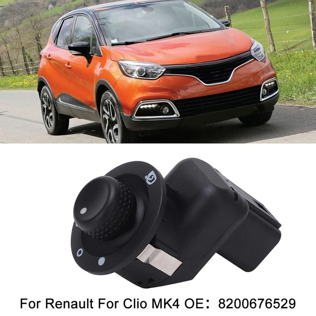 Interrupteur Rétroviseur Électrique Renault - Compatible Clio 4, Captur, Modus | Réf. 8200676529 | ABS Résistant