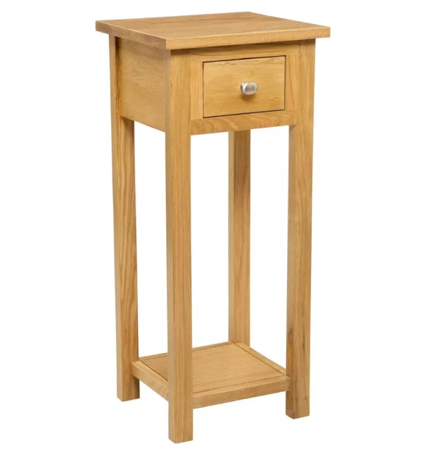 Small Oak Console Table | Solid Wood Hall Side/End/Telephone/bedside Stand 2