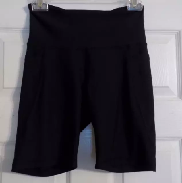 Women's Old Navy Active Powersoft Black Shorts Size M Pull On Elastic Waist