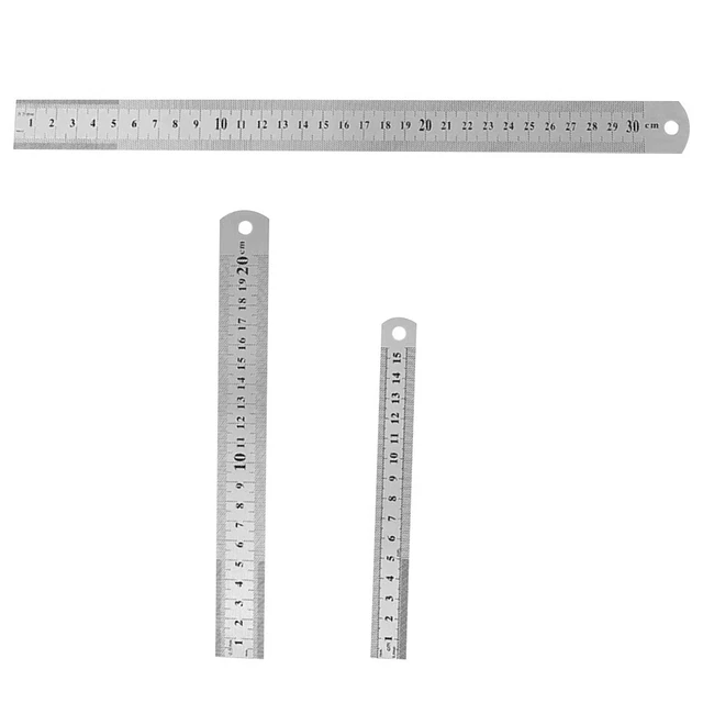 Porte-clés Règle En Laiton - 65x15x3 Mm - Outil De Mesure Et D'épaisseur - Artisanat