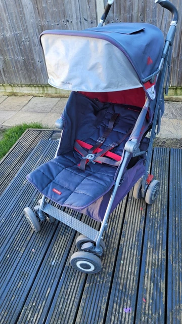 MACLAREN TECHNO XLR pushchair in red and grey. 40.00 PicClick UK