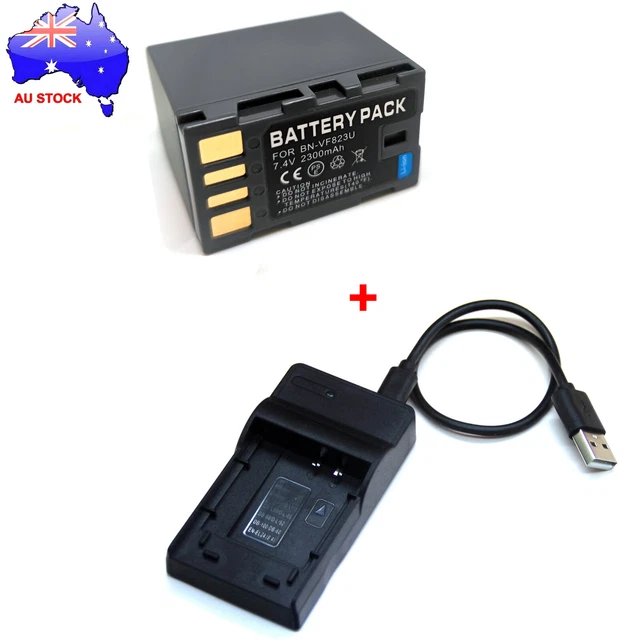 Caricabatterie Da Auto E Rete Universale Per Batterie JVC BN-VF808, BN-VF815, BN-VF823 - Alimentatore Per Videocamere Serie GZ-MG, GR-D, GZ-HD E GZ-MS