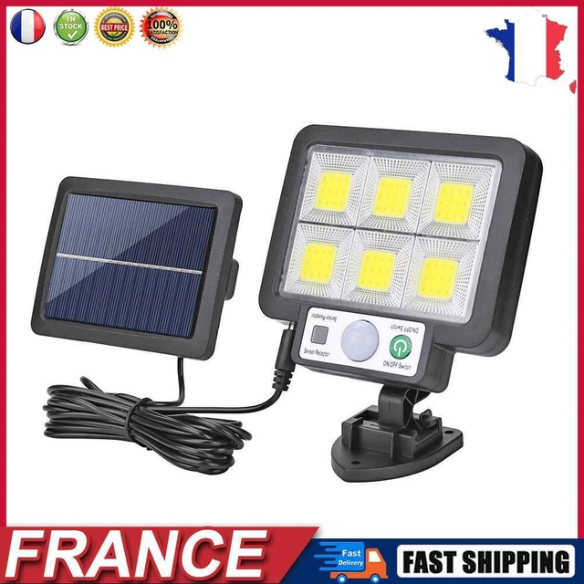 LED Split Mur de mur solaire Étanche Étanche Capteur de mouvement Lampe de rue (