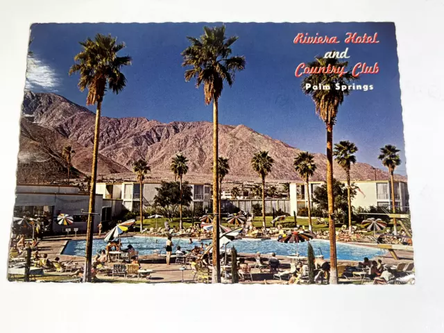 VINTAGE Riviera Hotel and Country Club Palm Springs California Postcard |  P343