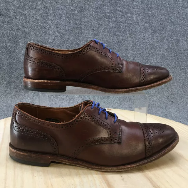 Allen Edmonds Shoes Mens 11 D Cap Toe Oxford Dress 02071 Brown Leather Lace Up