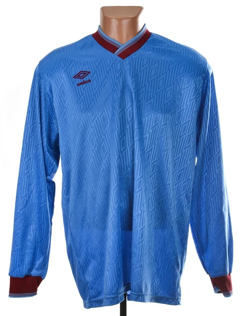 Maillot De Gardien Vintage Umbro - Années 1990 - Vert - Taille M - Longues Manches - Tamplete