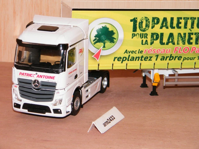 MERCEDES ACTROS 5 PATRICE ANTOINE FLO PALETTES ELIGOR 1/43 - 116806, c le seul