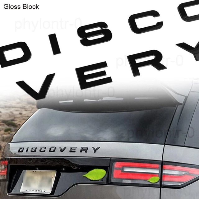DISCOVERY 5 Gloss Black emblem Rear Badge Boot Tailgate Lid