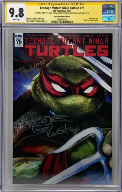 Teenage Mutant Ninja Turtles #75 IDW RE CGC SS 9.8 Kevin Eastman & Tom Waltz