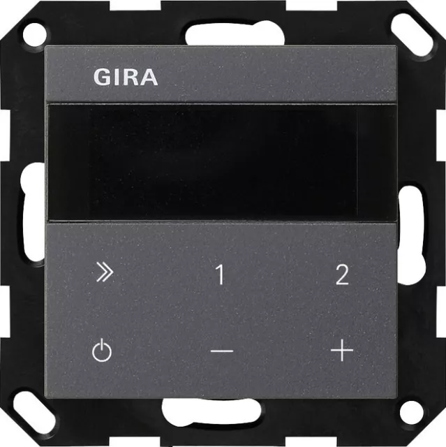 Gira UP-Radio IP 232028 anthrazit Installationsschalterprogramme Kunststoff