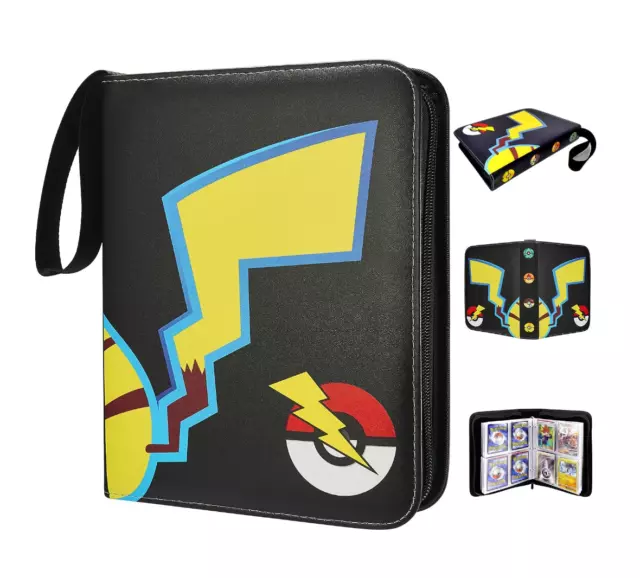 Album per Carte Pokemon, 400 Carte, 50 pagine, Raccoglitore carte Pokemon 400