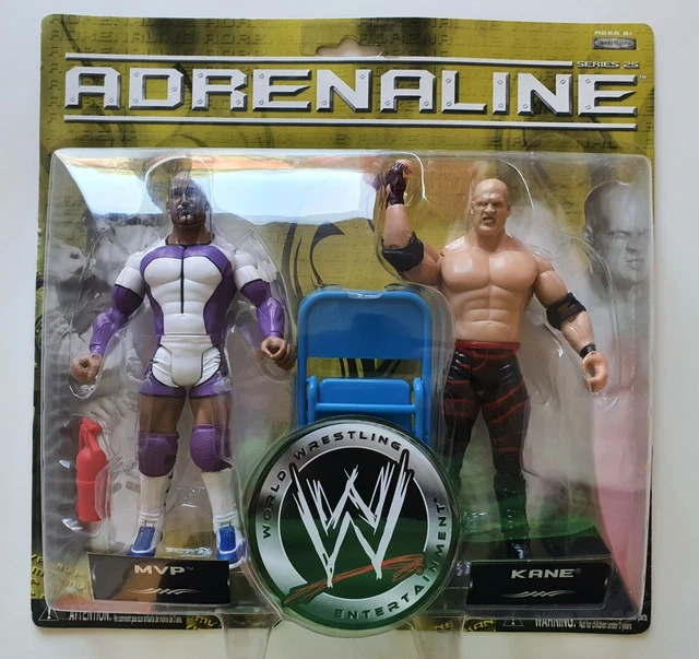 WWE JAKKS ADRENALINE SERIES 25 MVP KANE Wrestling Action Figure 2 