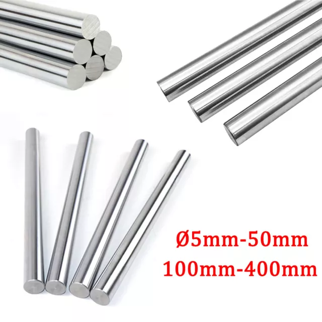 45# Steel Linear Shaft Chromed Optical Axis Ø5mm - 50mm Round Bar Hardened Rod