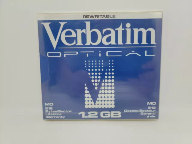 Disco óptico regrabable Verbatim 1,2 GB 512 bytes~disco multimedia en blanco