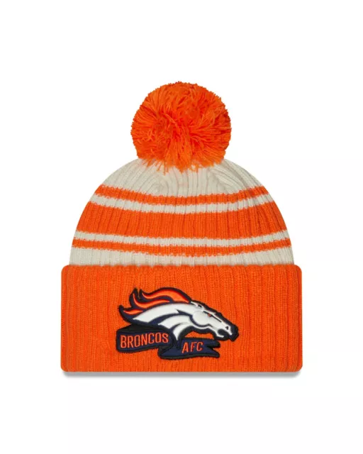 NFL Denver Broncos Sideline 2022 Chrome Wollmütze Bobble Beanie 196314139908