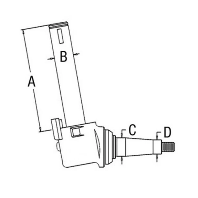 70252094 Spindle RH Fits Allis Chalmers D21 210 220