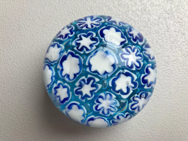 Briefbeschwerer Paperweight Millefiori Murano Venezia wie NEU