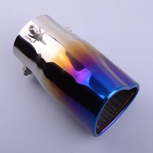 63mm Inlet Dia Heart Shaped Stainless Steel Car Tip Tail Exhaust Pipe Muffler