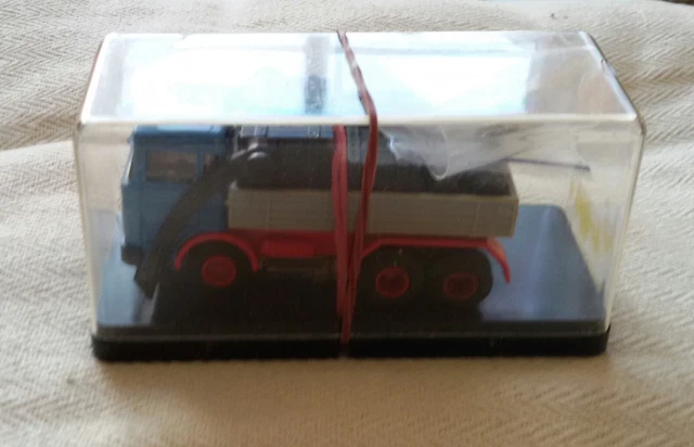 FALLER AMS CAMION remorque truck trailer Mercedes #4871 bleu HO TRAIN ÉLECTRIQUE EUR 99,99