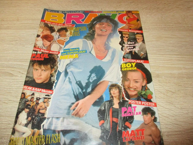 Bravo 29.3.1984 14/84 mit Nena Poster Heft komplett