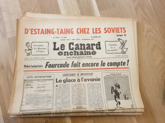 Journal - Le Canard Enchaîné n° 2869 du 22 octobre 1975