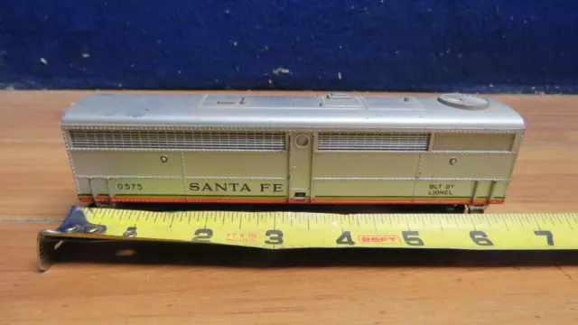 Lionel HO SCALE Dummy Diesel Locomotive ‘B’ SANTA FE #0575    624183