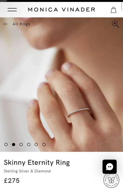 Monica vinader diamond eternity ring deals