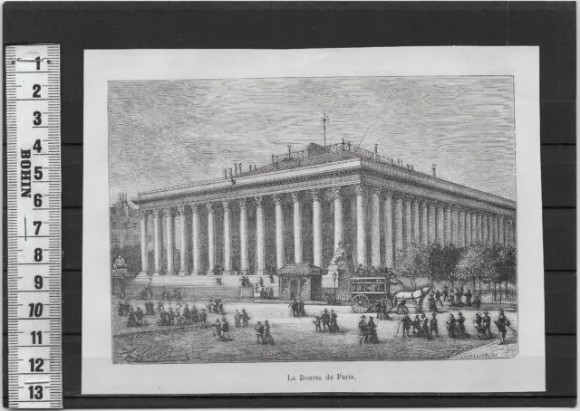 G17 / Engraving Fin 19 Eme / The Stock Exchange De Paris