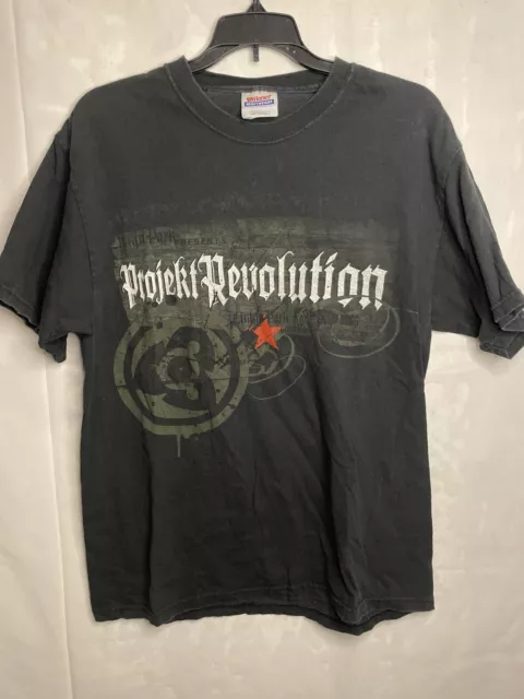 Vintage Projekt Revolution Concert Shirt M Korn Linkin Park Snoop Ghostface MOP