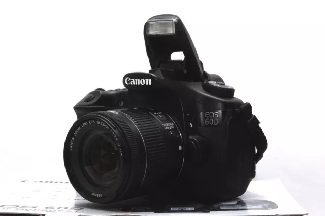 Canon EOS 60D 18 MP FULL HD DSLR + Canon EF-S 18-55mm IS STM Objektiv und OVP