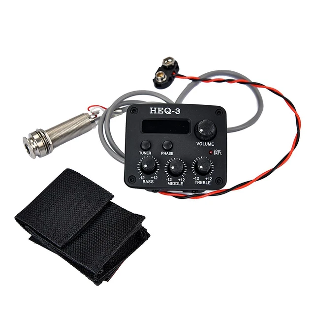 Acoustic 5-Band EQ Equalizer Guitar Preamp Piezo Pickup LCD Tuner main image 0