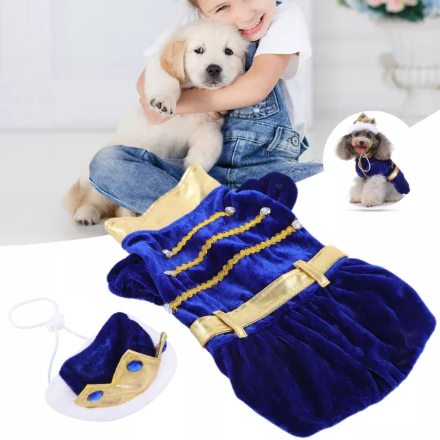 New Cute Pet Dog Clothes Costume Dog Festivals Costume Avec Chapeau De Noël Qcs