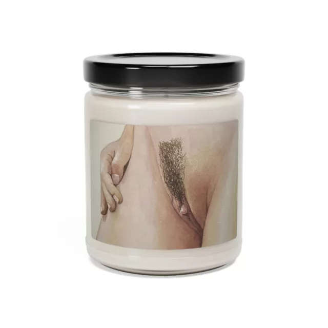 Watercolor Scented Soy Candle, 9oz Erotic Art