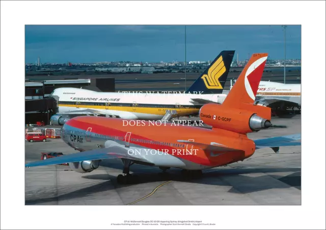 CP Air McD Douglas DC-10-30 A3 Art Print – Departing Sydney – 42 x 29 cm Poster