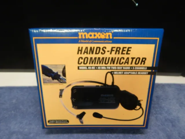 MAXON  hands-free Communicator 49-hx two way radio 5 channel LOT OF 2!!!!!